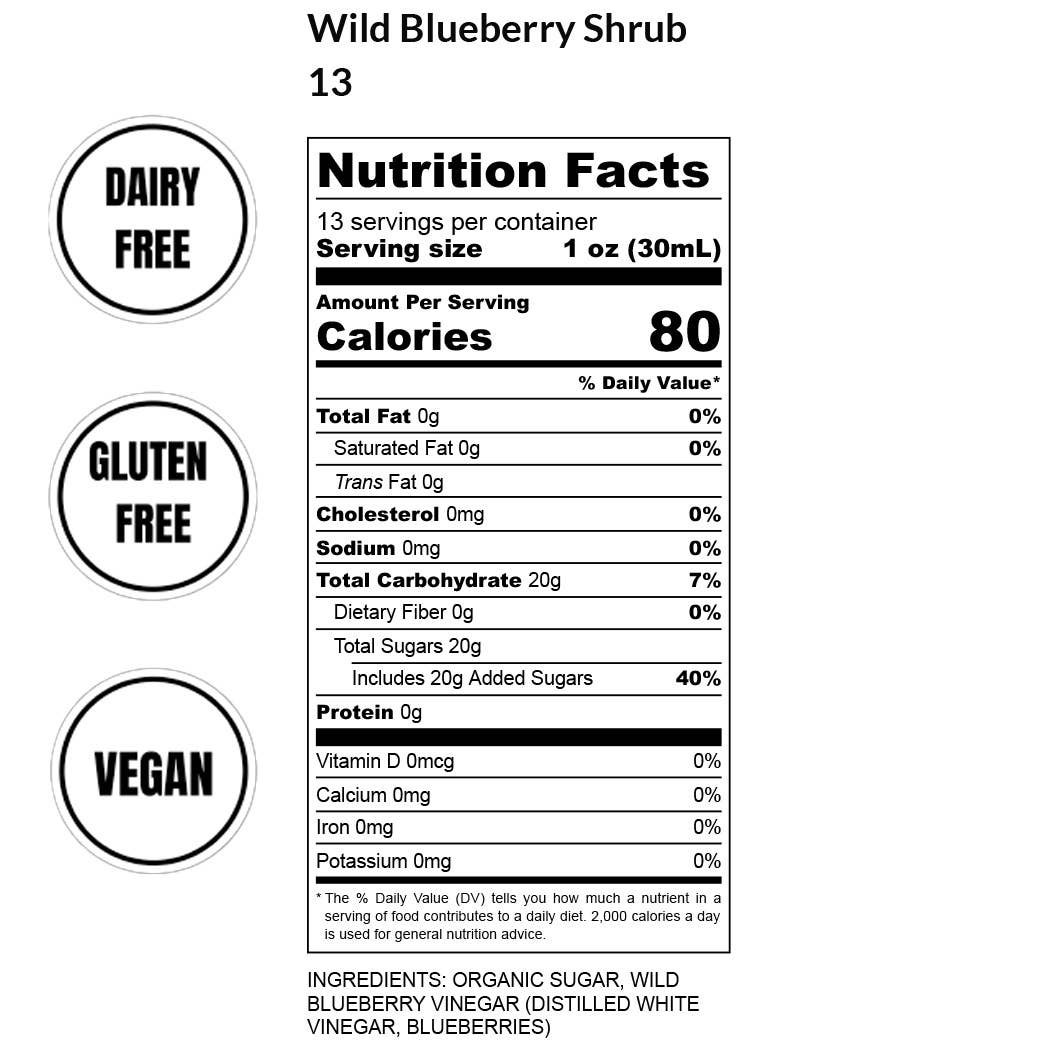 Wild Blueberry Shrub