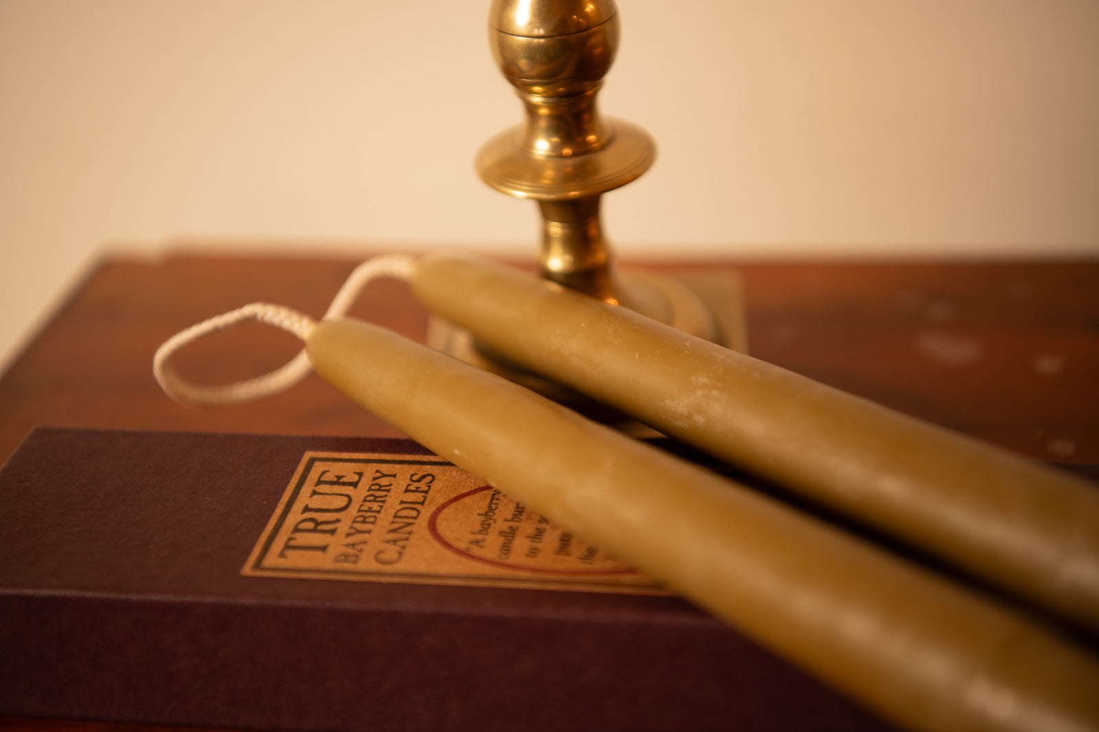 1 Pair Real Bayberry Taper Candles