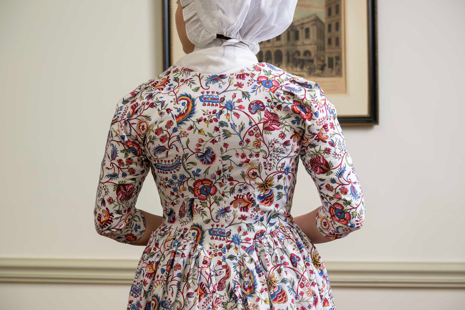Square Front Italian Gown | India Garden | 1770 - 1790