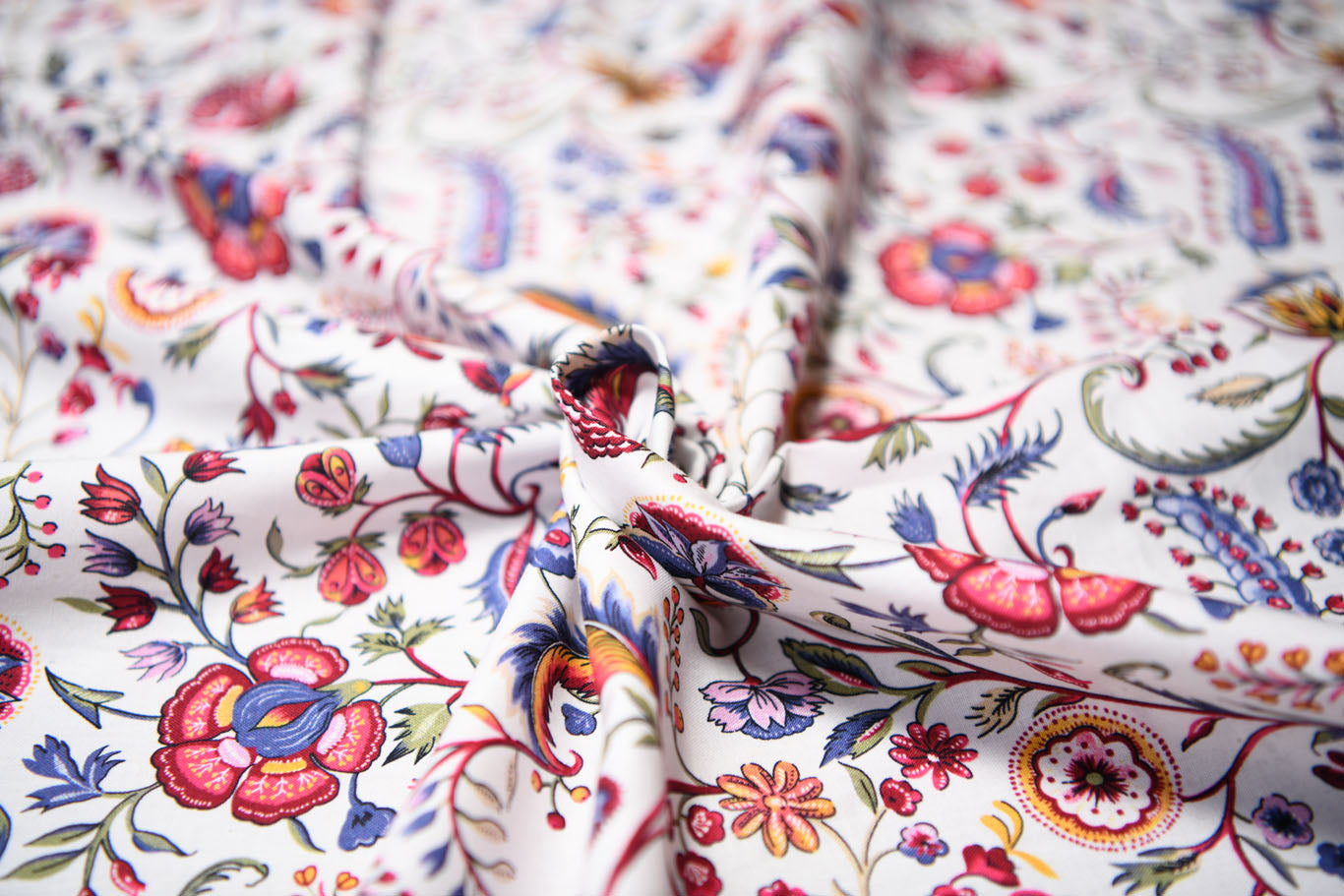 India Garden Reproduction Fabric