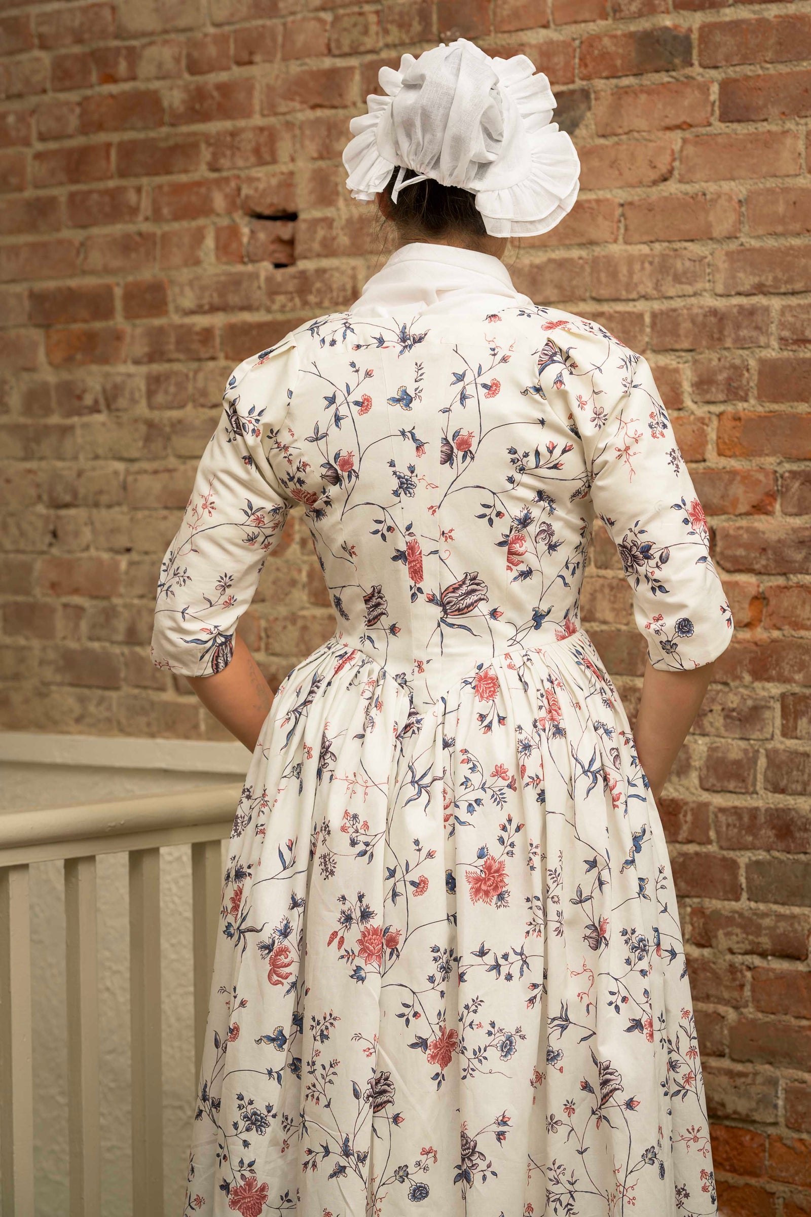 Pieced Back Italian Gown | Fanny's India Floral | 1770 - 1785