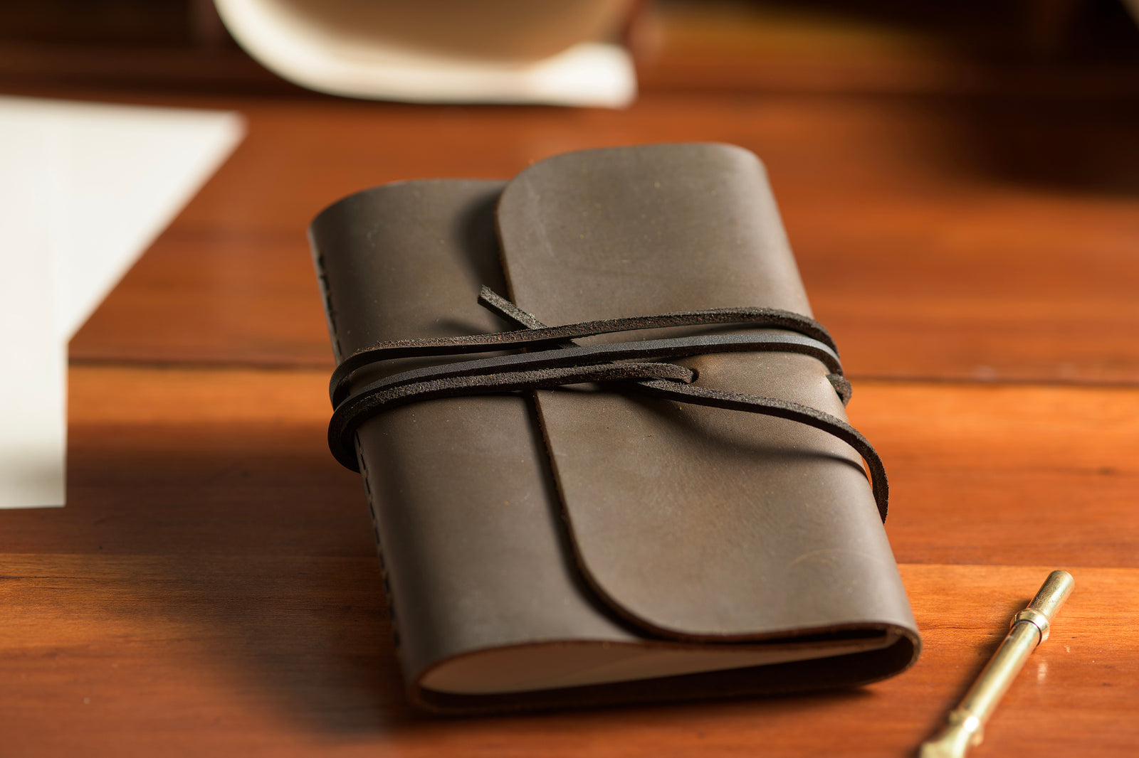 Journal de voyage en cuir