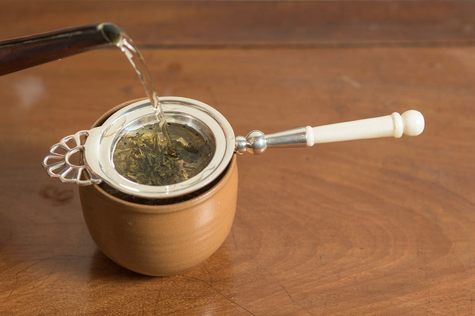 Bone Handled Tea Strainer