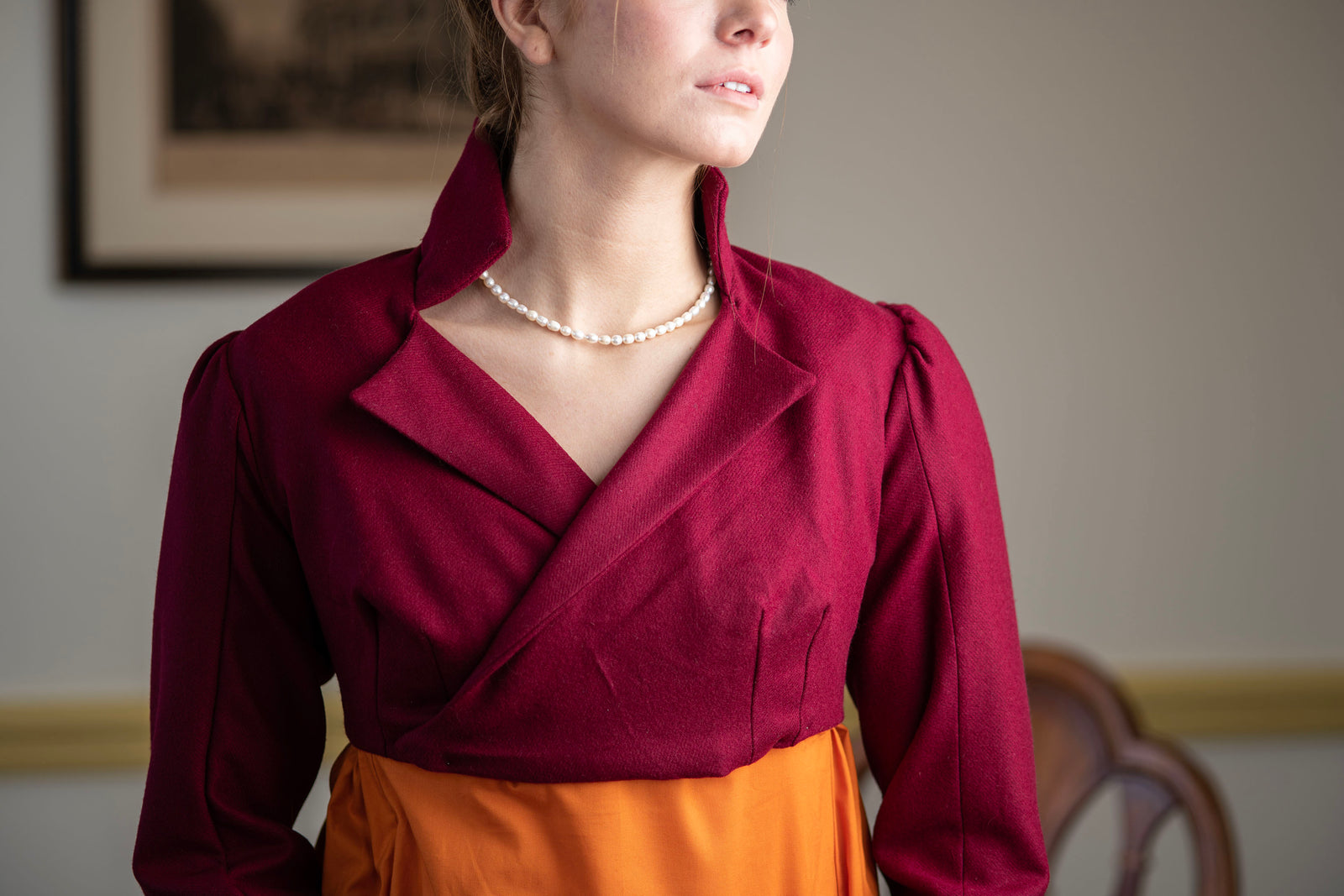 Wool Standing Collar Spencer | Regency