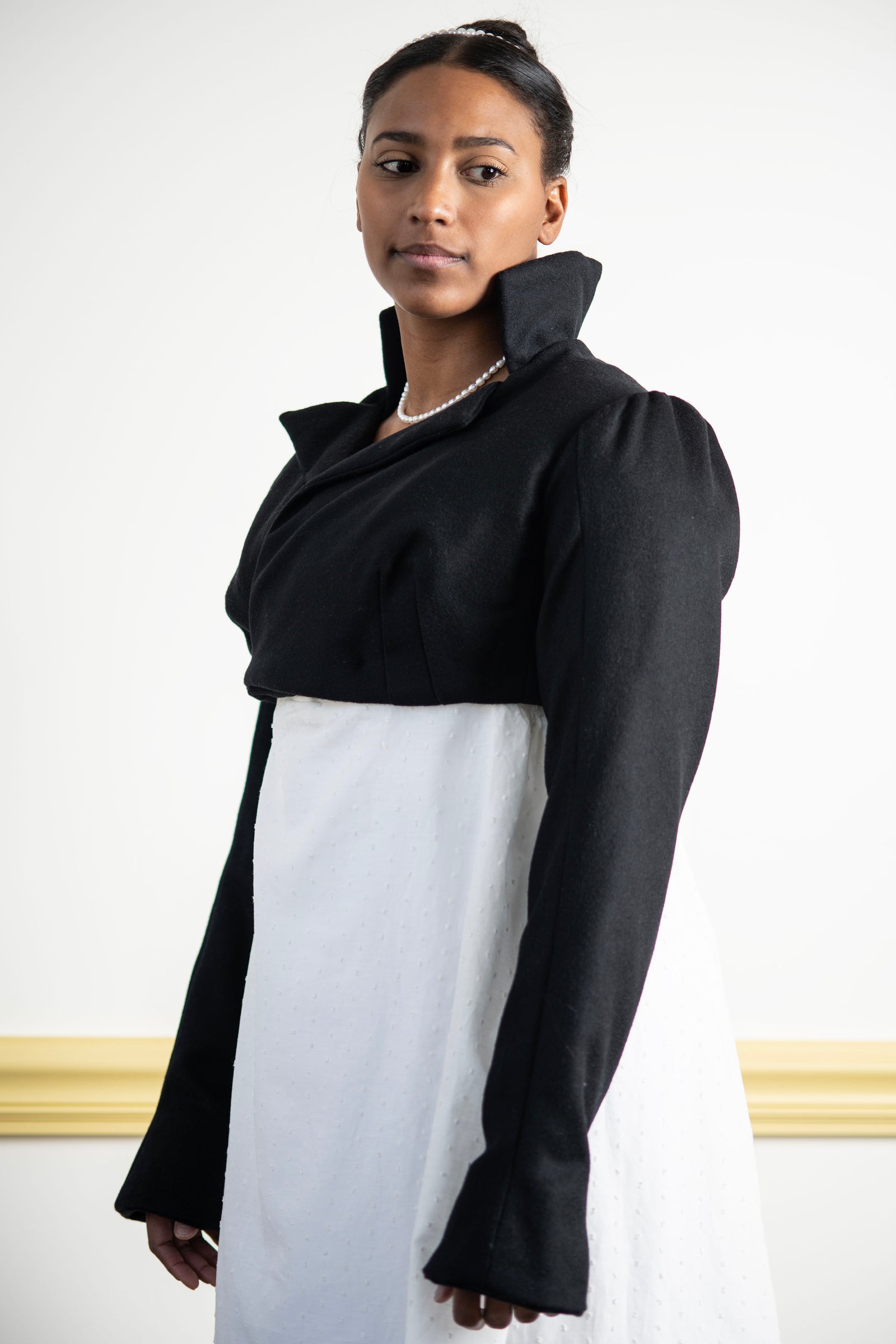 Wool Standing Collar Spencer | Regency