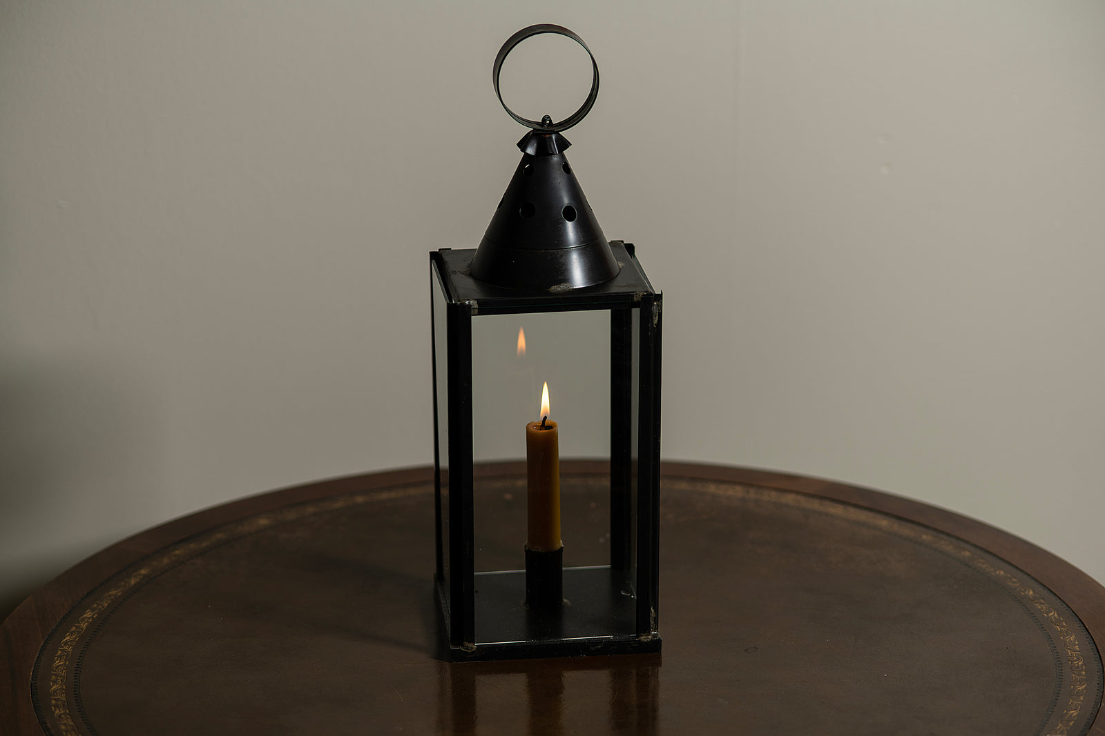 Iron Glass Sided Lantern