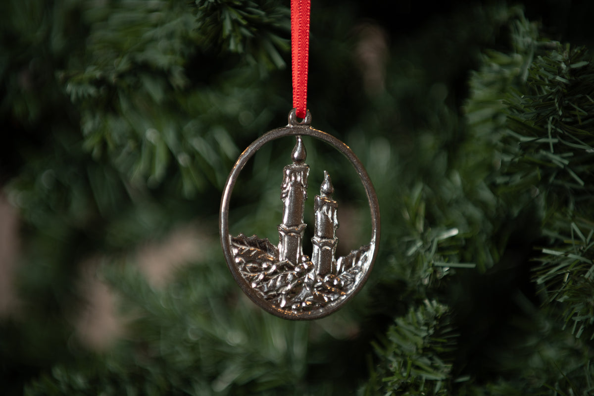 Pewter Ornament | Candle