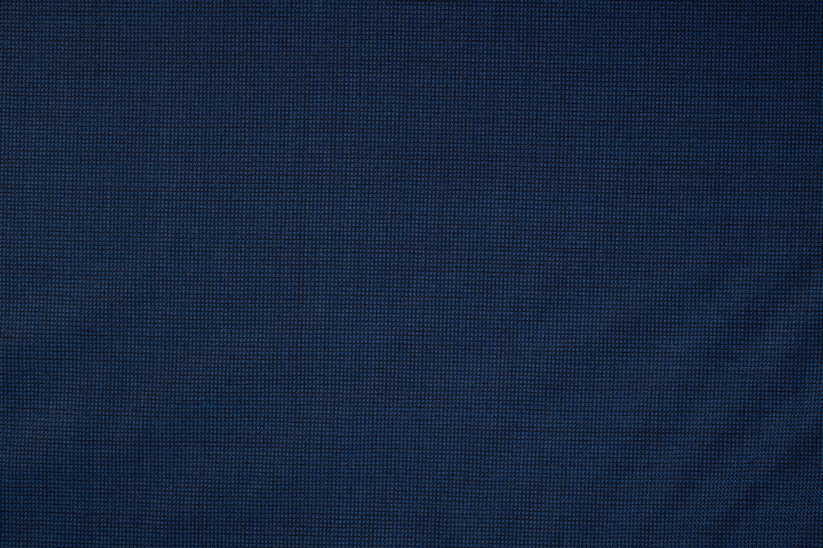 Black and Blue Italian Wool Suiting