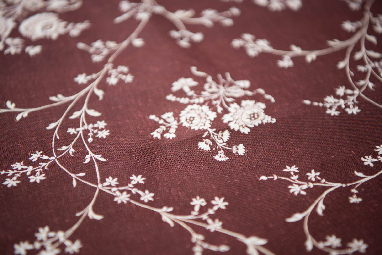 Chintz Brandied Raisin Reproduction Fabric