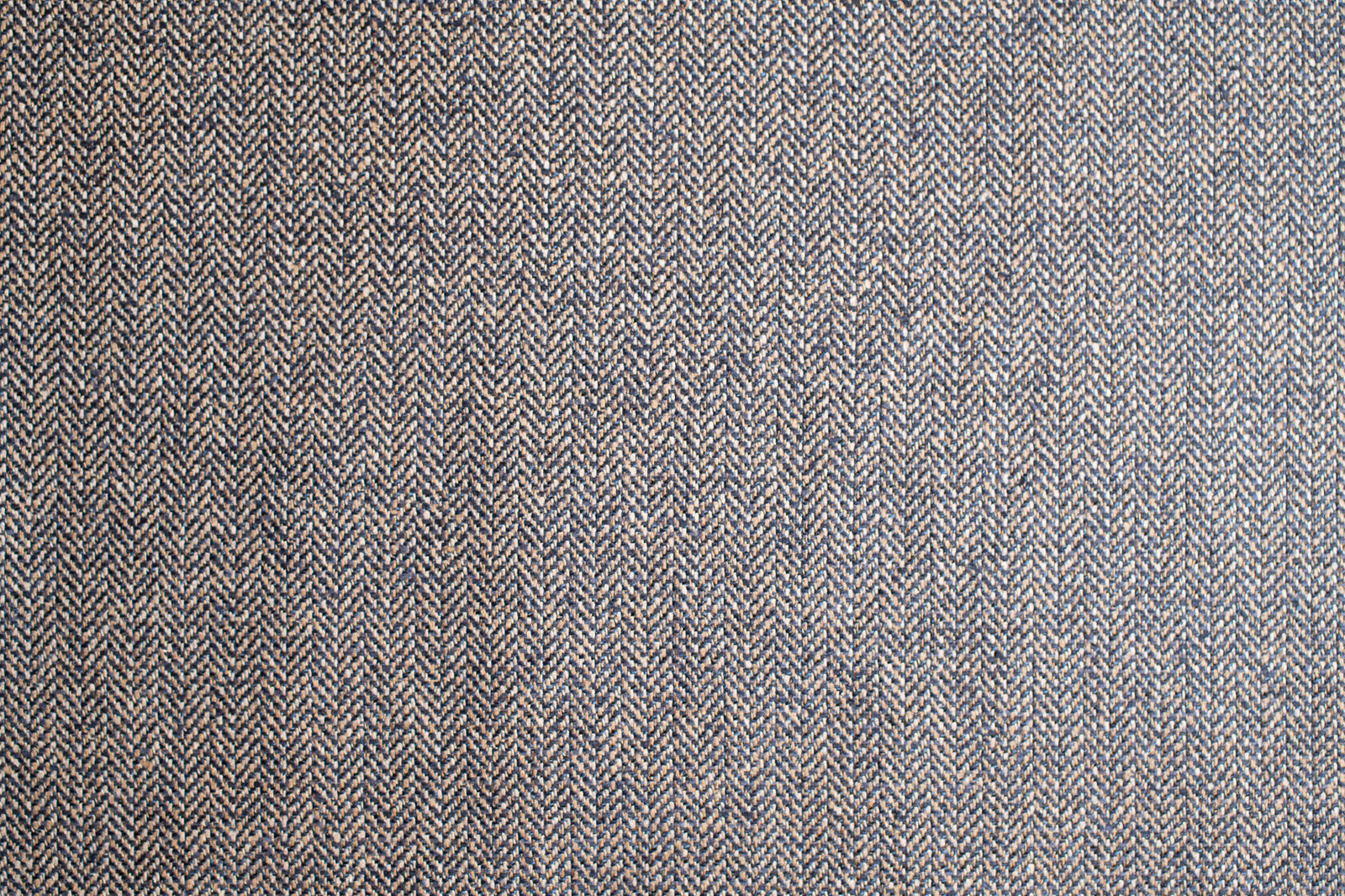 Brown and Black Herringbone Wool Flannel