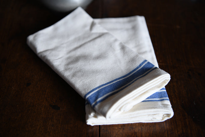 Cotton Woven Hand Towel - Blue