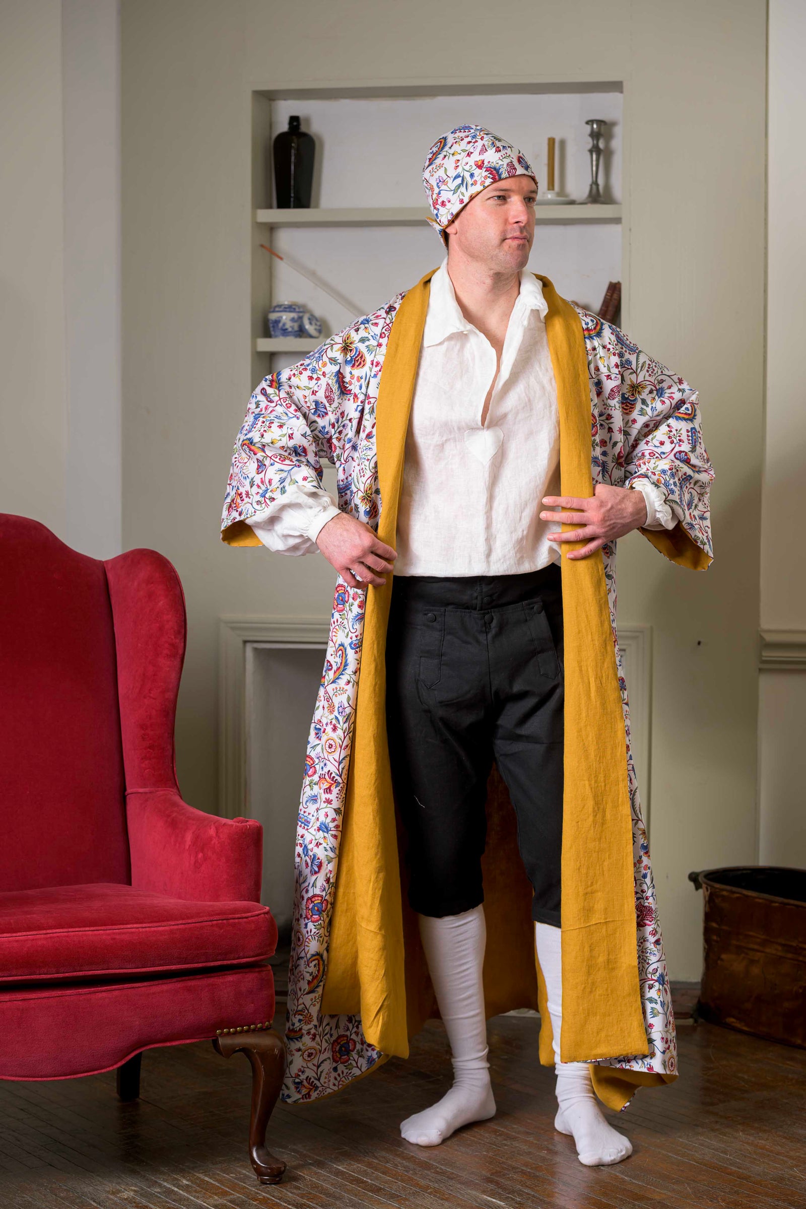 1760's Dressing Gown | India Garden