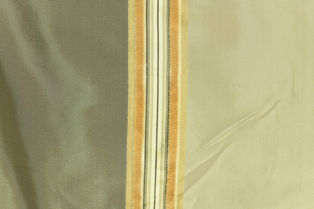 Grecian Velvet Stripe Silk Taffeta
