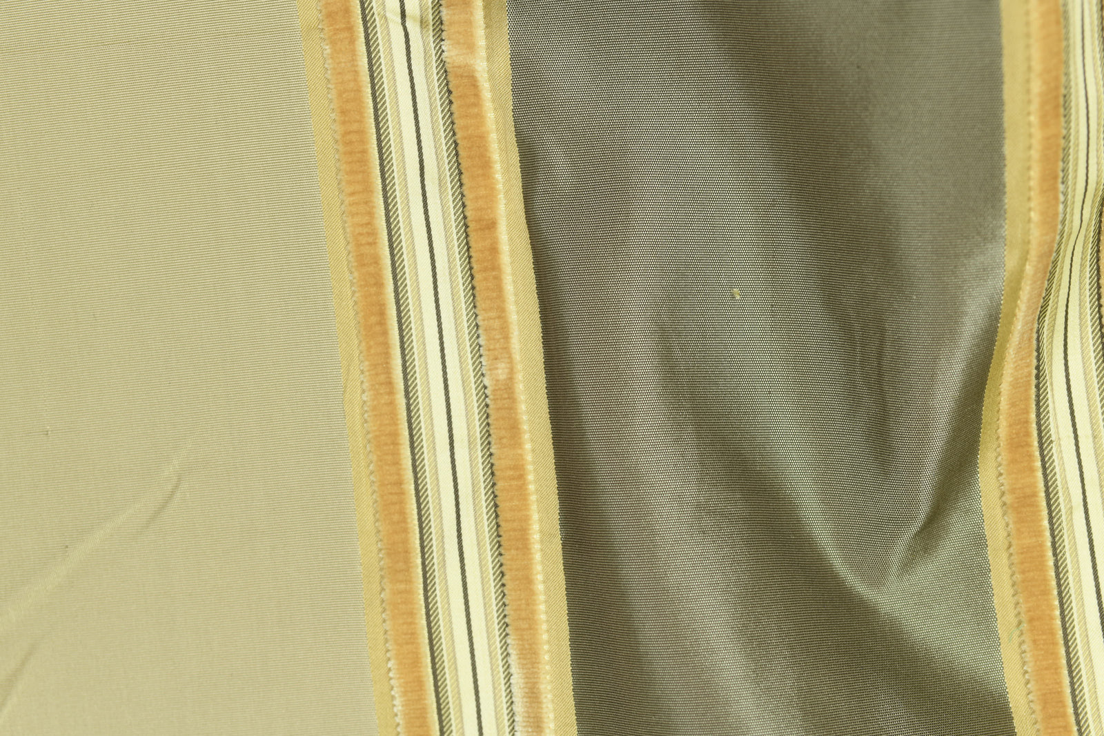 Grecian Velvet Stripe Silk Taffeta