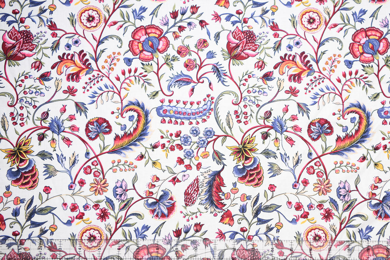 India Garden Reproduction Fabric