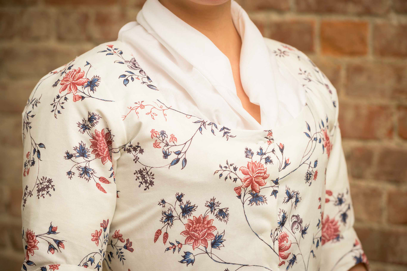 Pieced Back Italian Gown | Fanny's India Floral | 1770 - 1785