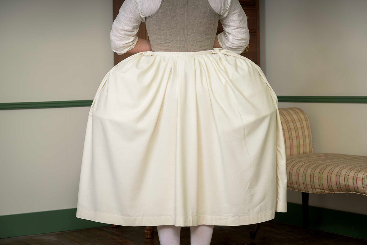 Raw Silk Underpetticoat | For Pocket Hoops