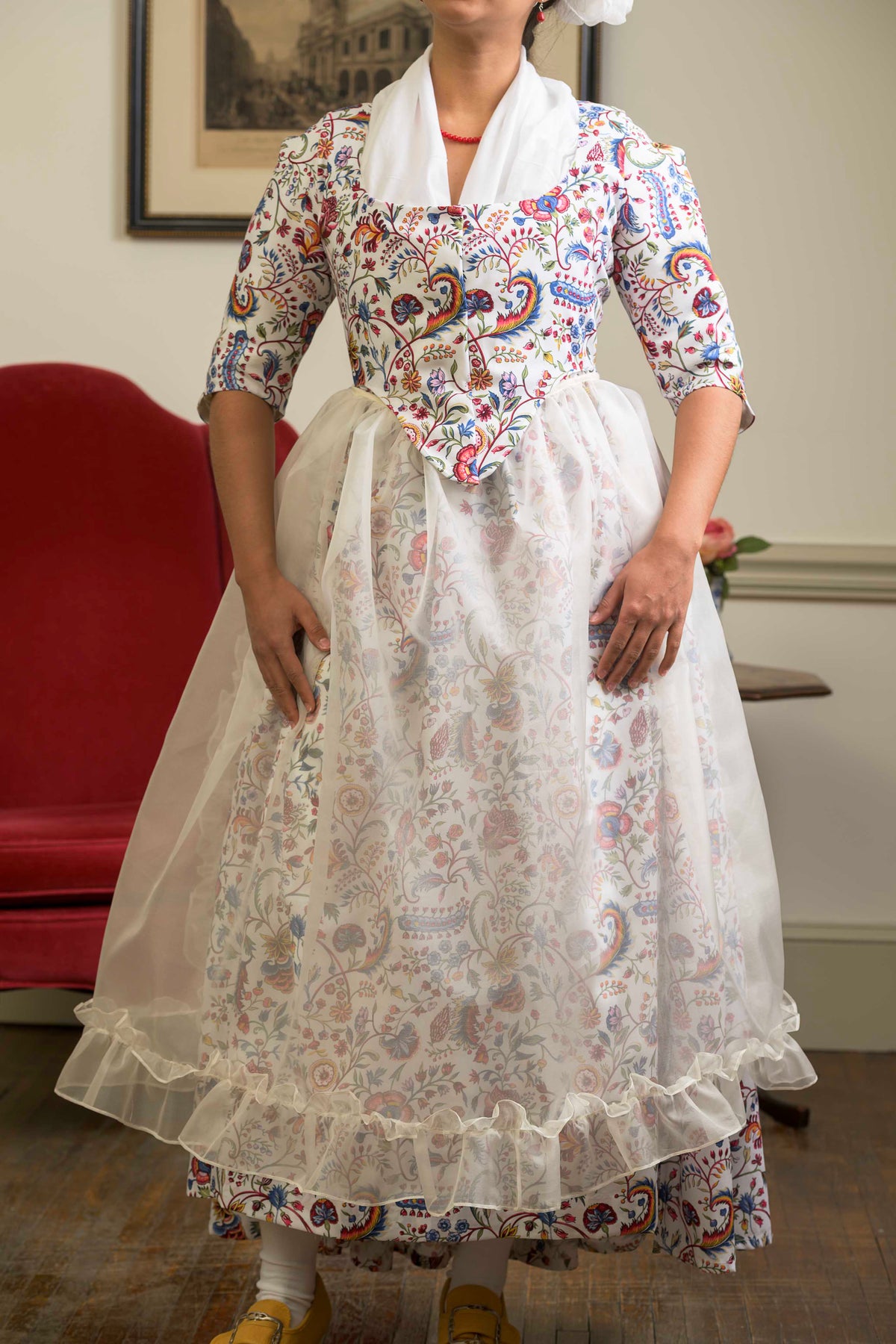 Organza Ruffle Apron