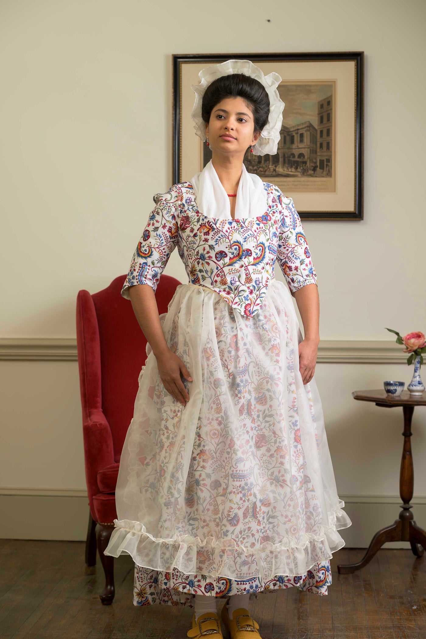 Organza Ruffle Apron - Samson Historical