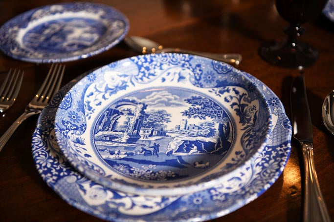 Spode Blue Italian 12 Piece Dinner Set Samson Historical