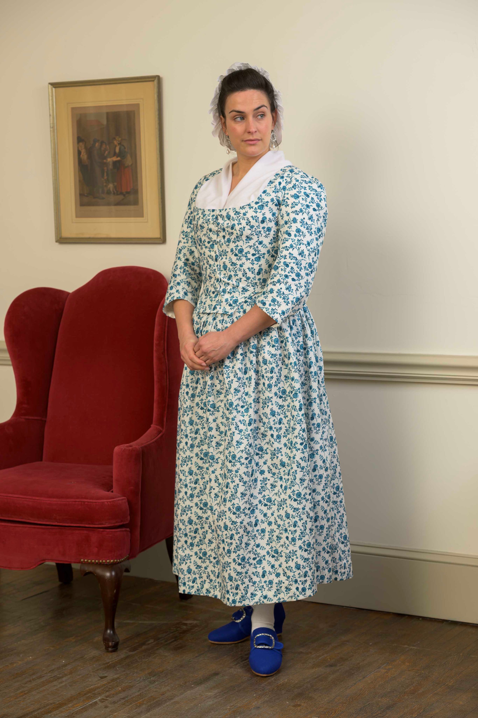 blue 1700 dresses Round Gown | Hamilton | 1770 30 Off May 2024 NH Classy Plus Size Funeral Style:With the Figure and a standard petticoat