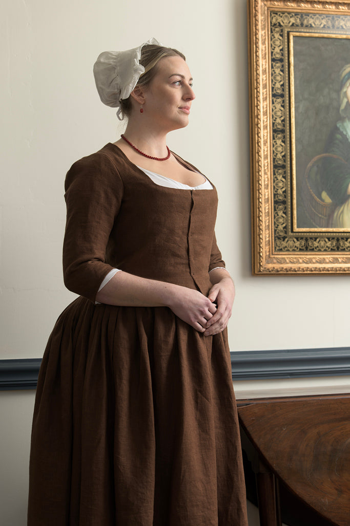 Robe en lin brun | 1770