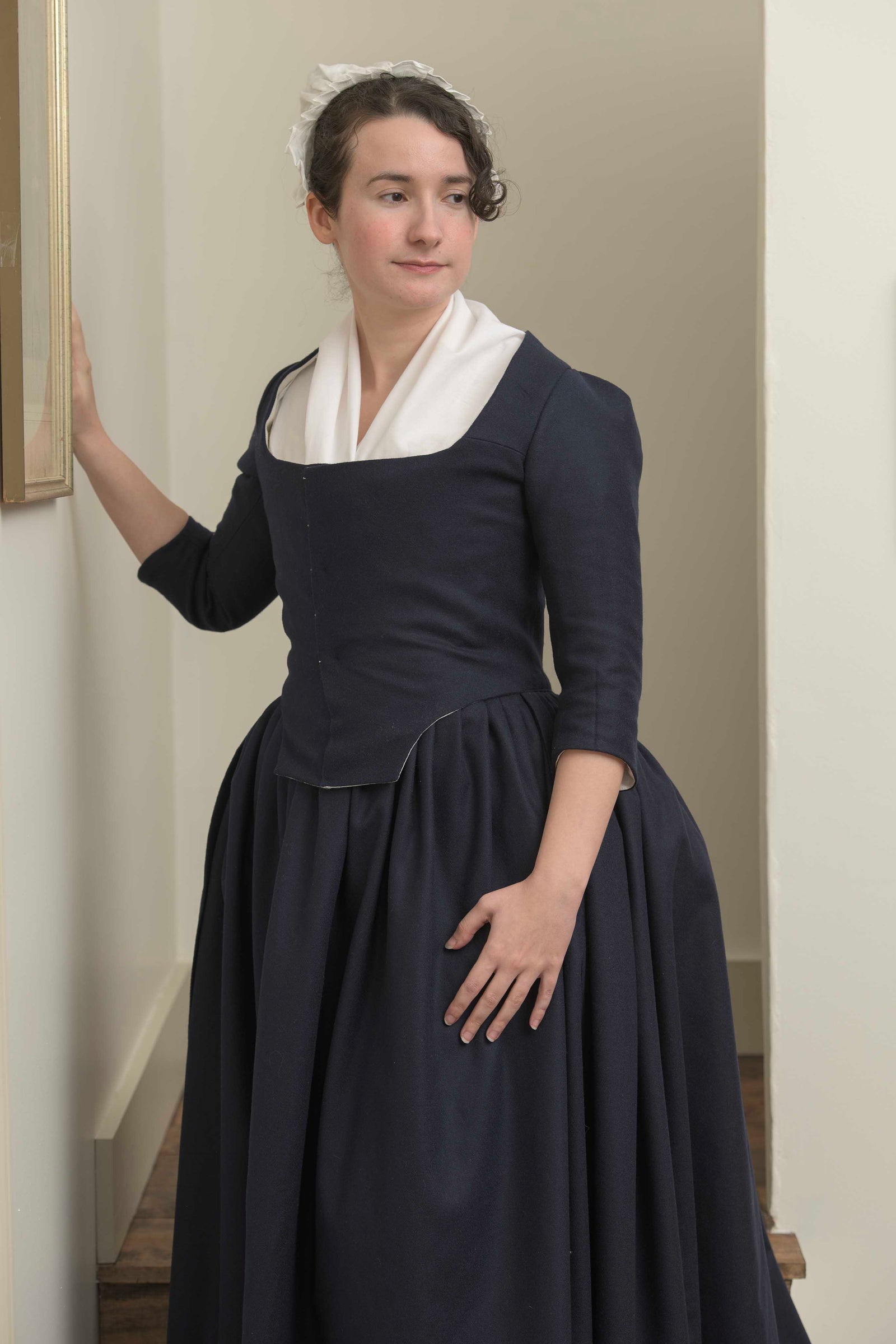 Woolen Gown | Navy