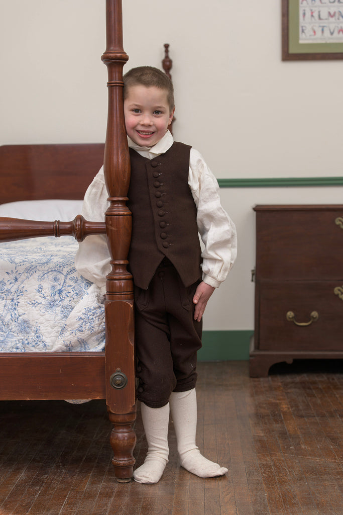 Boys Breeches | Brown Wool