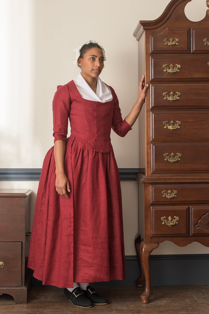 women's red linen dress Few Moda | Indy Linen Dress