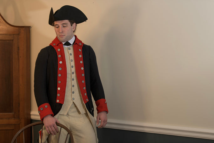 Revolutionary War Regimental Coat - Red Facings
