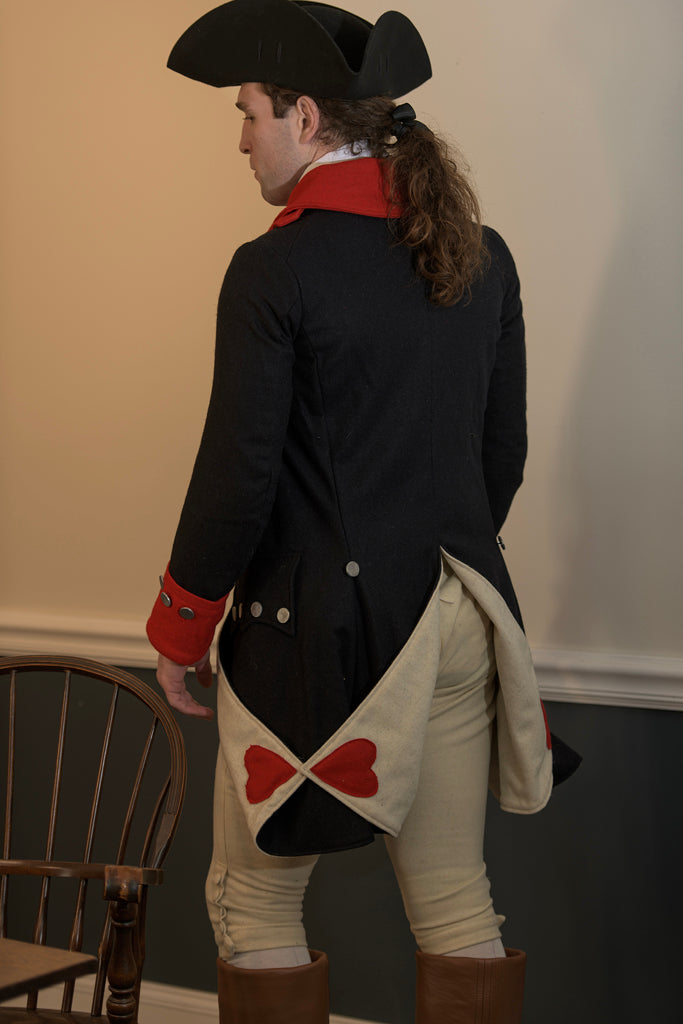 Revolutionary War Regimental Coat - Red Facings