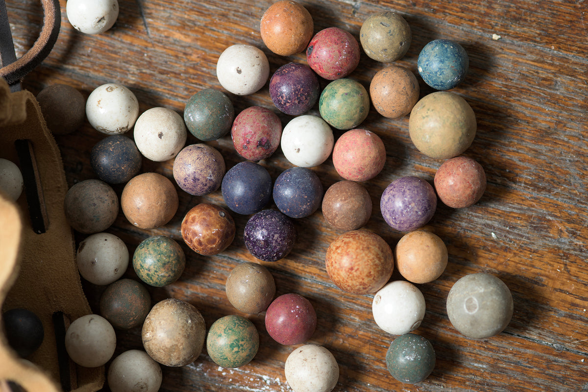 Antique Clay Marbles | Pack of 10