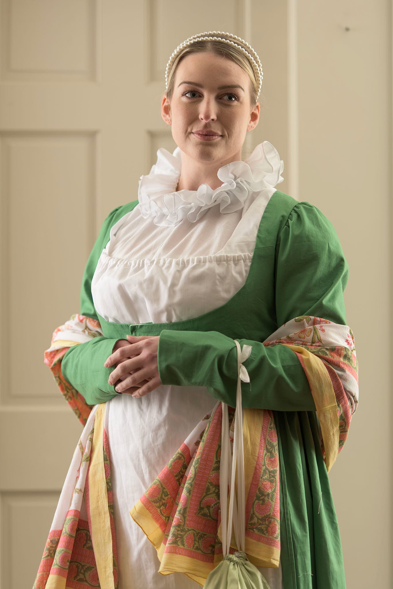 Ope Robe Cotton Open Robe | Green - Samson Historical