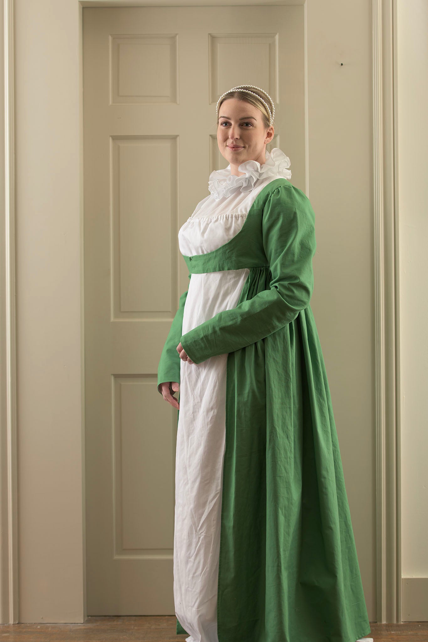 Ope Robe Cotton Open Robe | Green - Samson Historical