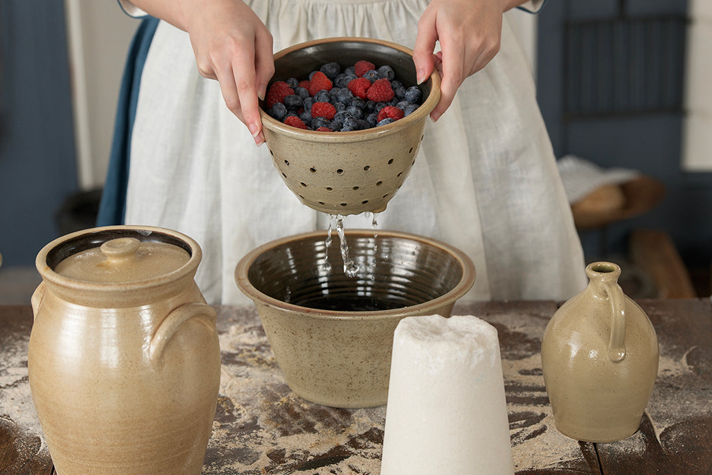 Salt Glazed Colander