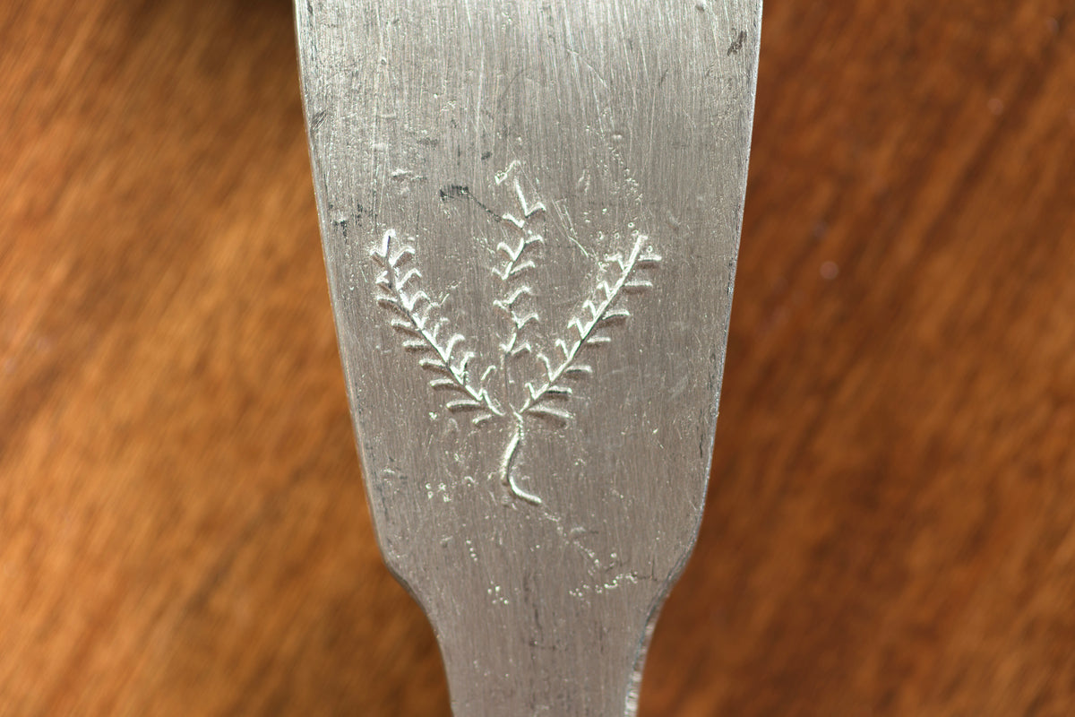 Fiddleback Pewter Spoon