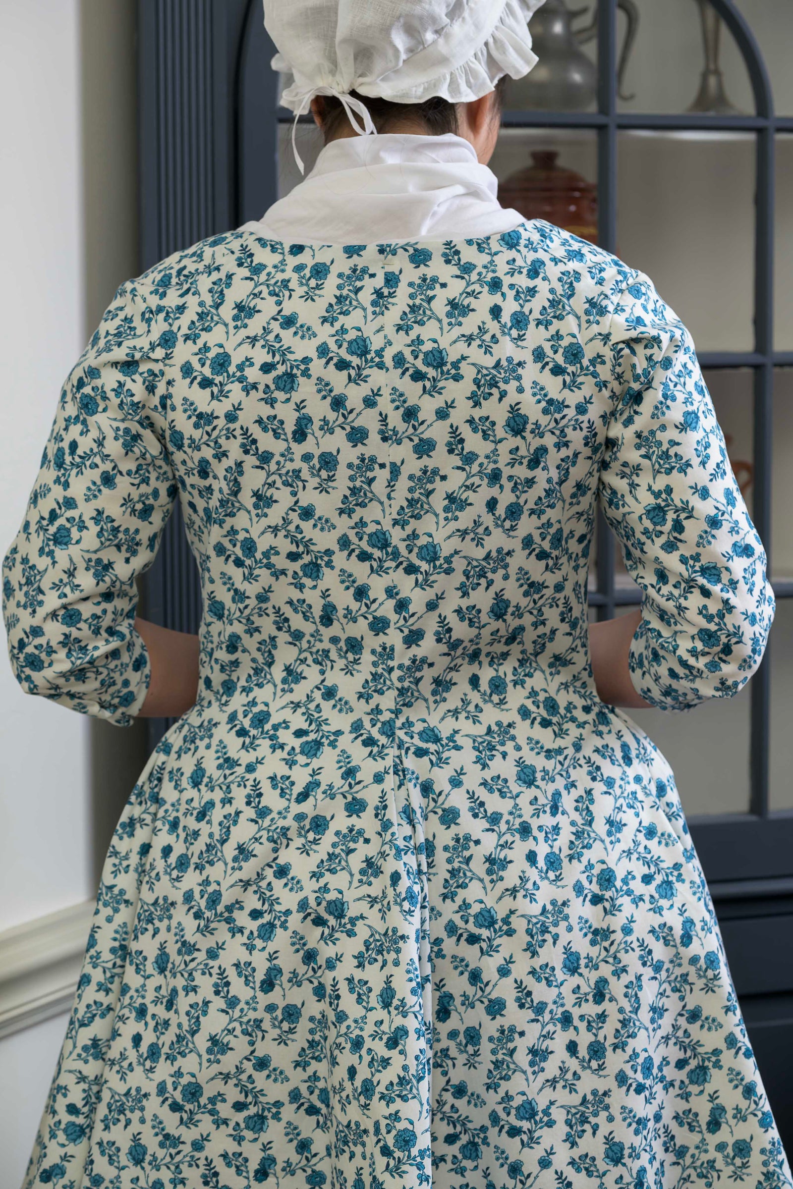 Shaped Caraco | Hamilton Blue | 1775 - 1785