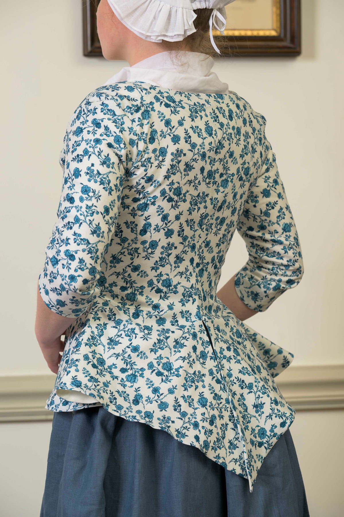 Printed Cotton Swallowtail Jacket | Hamilton Blue