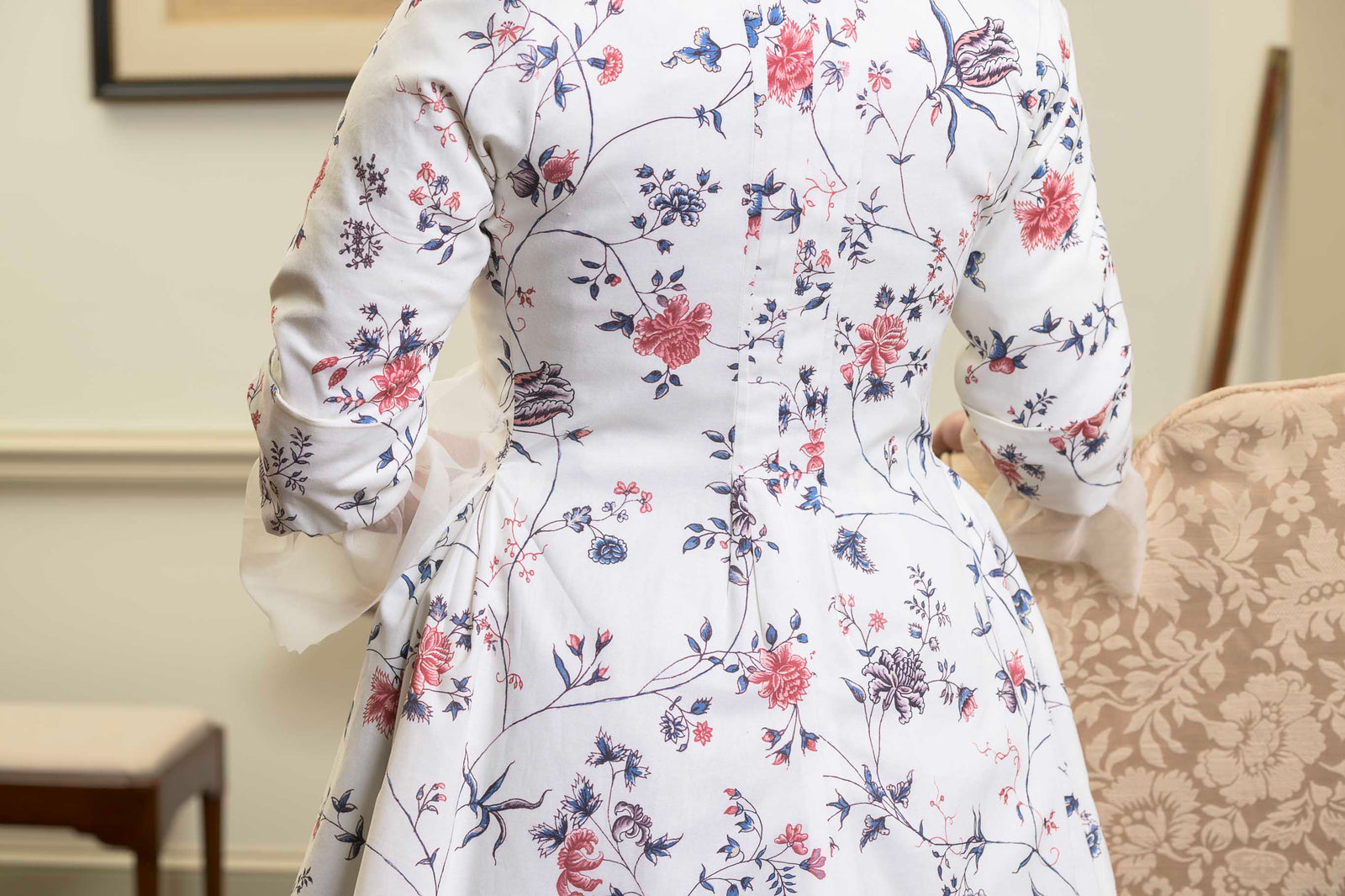 Tabbed Caraco | Fanny's India Floral | 1775 - 1785