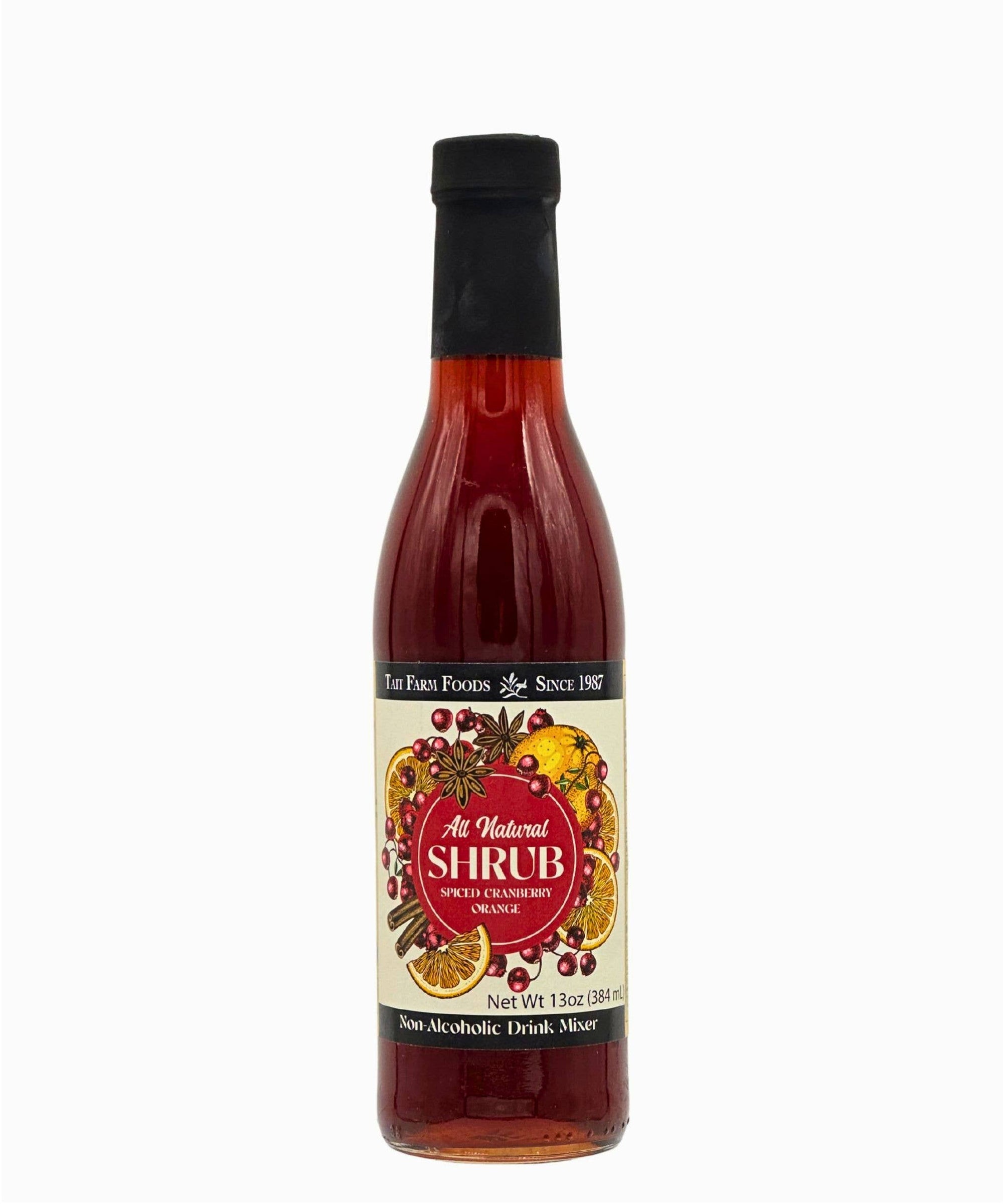 Spiced Cranberry Orange Shrub: 13 oz.