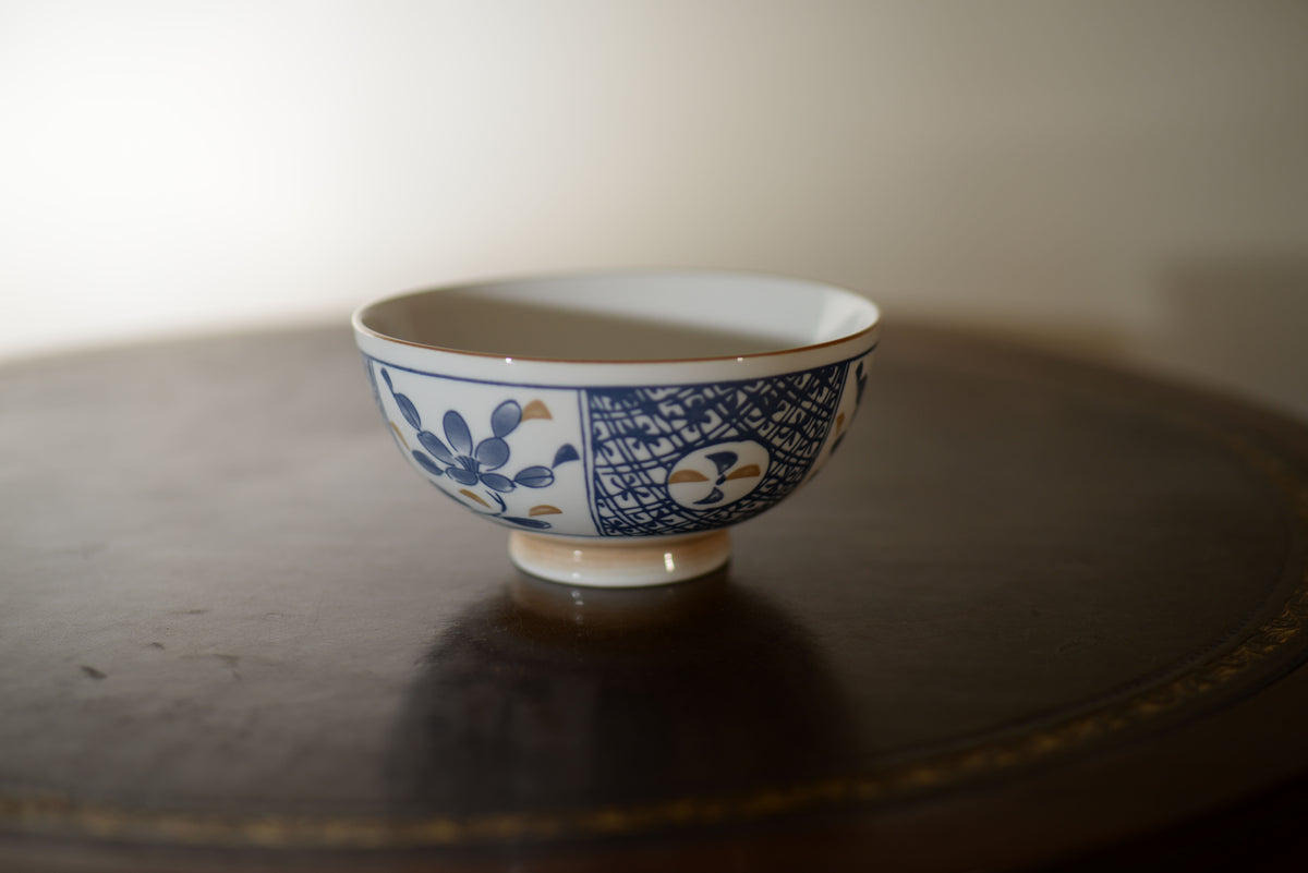 Porcelain Bowls | Blue and Brown