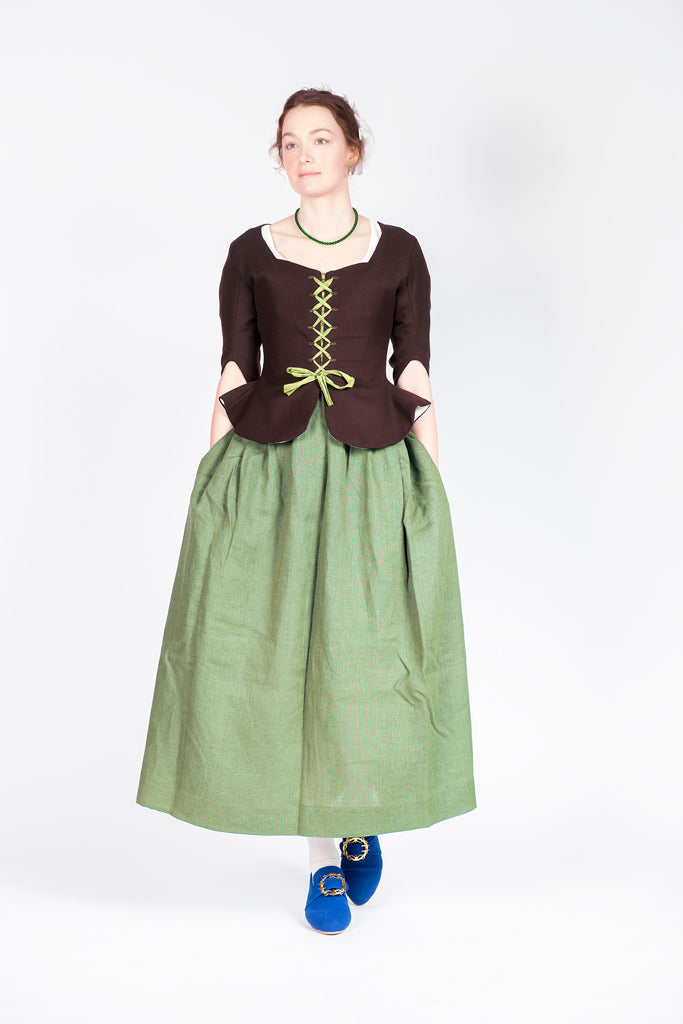 Sage Silk Petticoat