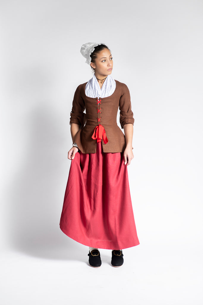 Red Linen Petticoat - Samson Historical