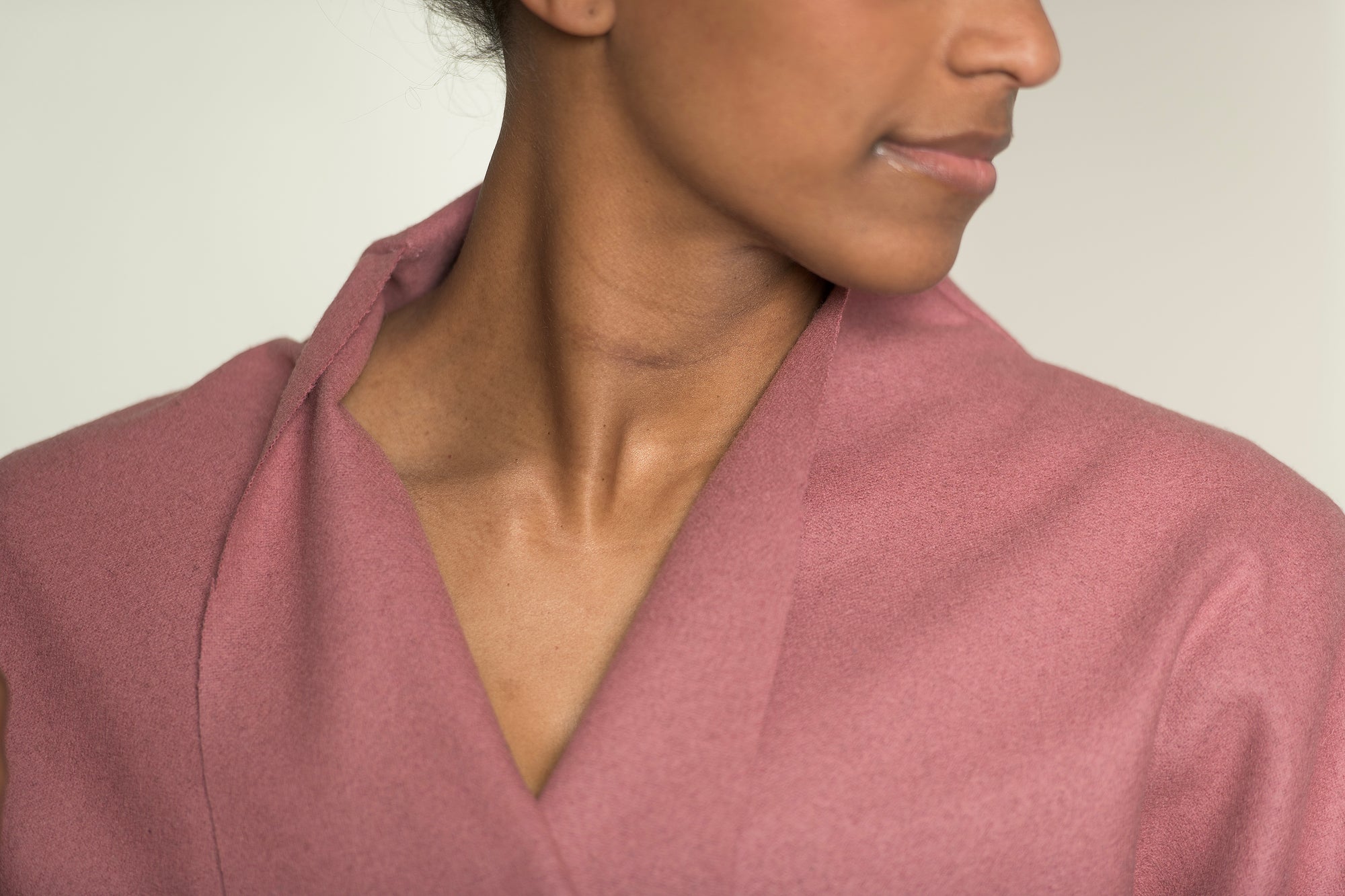 Wool Bedgown - Mauve