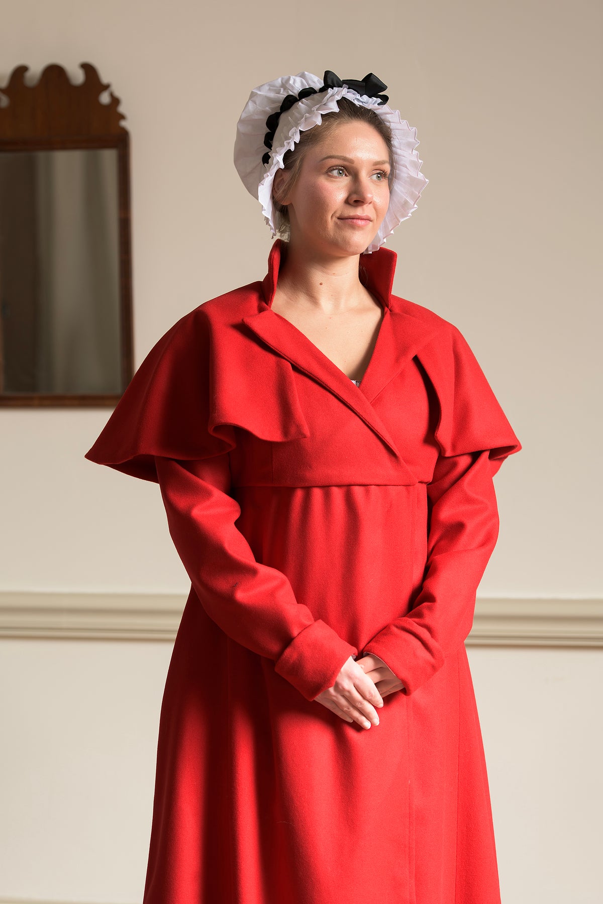 Red Wool Redingote | Regency