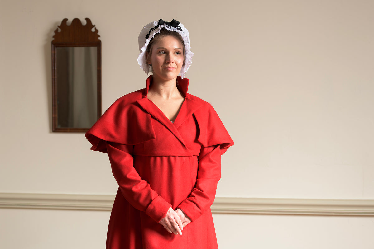 Red Wool Redingote | Regency