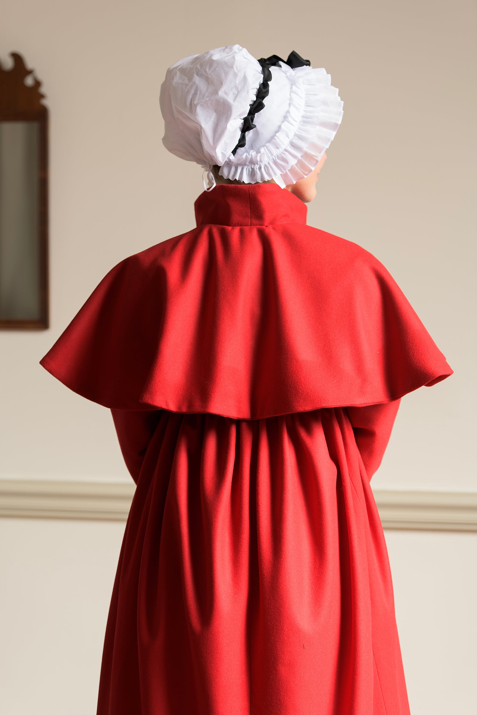 Red Wool Redingote | Regency