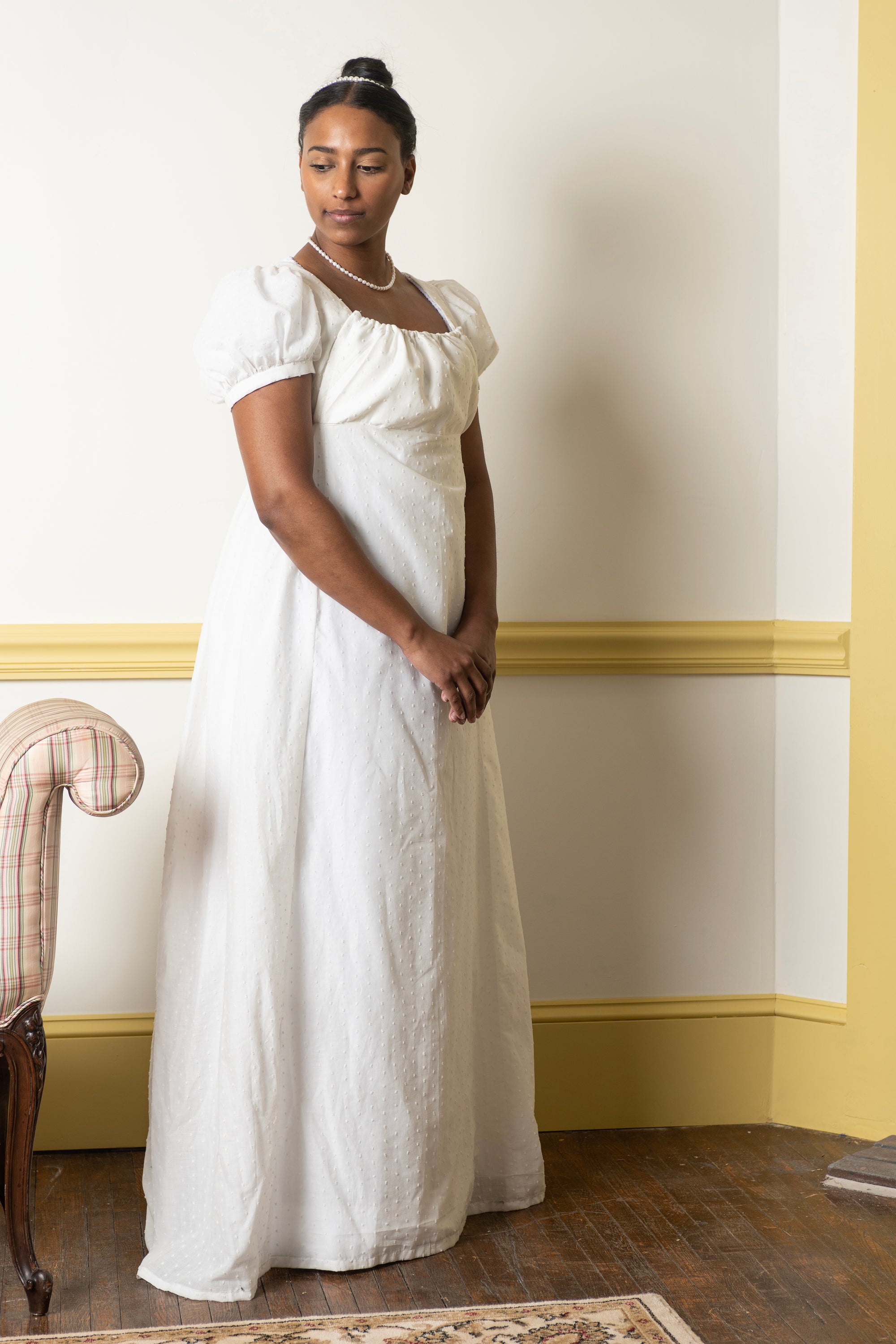 Empire waist regency clearance dress