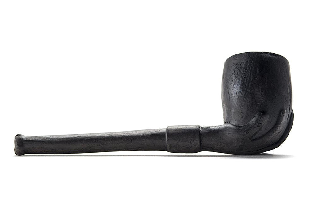 18th Century Black Clay Hand Pipe Reproduction