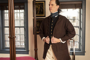 Brown 1770's Wool Jacket for Civilian Impression and Historic Interpreting